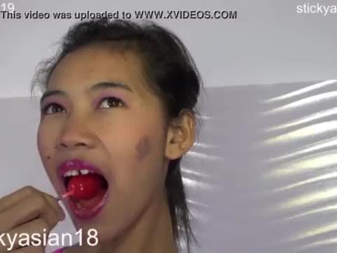 Stickyasian18 Cherry 19 pert titty sticky sucking