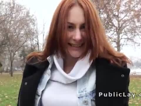 Euro redhead flashing in public