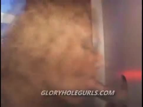 Slut Takes On Gloryhole Dicks