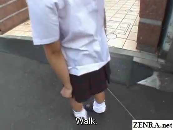 Bizarre JAV enema walk of shame for schoolgirl Subtitles