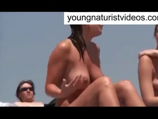 Sexy girls naked on beach