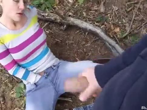 Dirty Blowjob and Facial in Woods