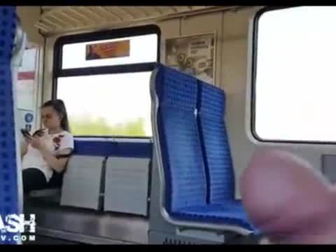 Teen flash in Bus