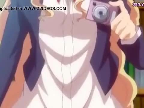 Big boobed anime girl freting penis