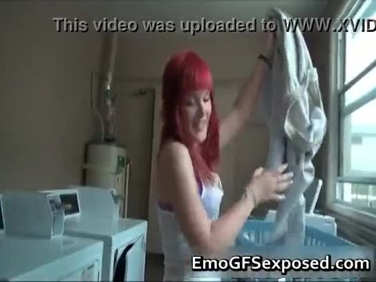 Melons red haired skank finger fucked