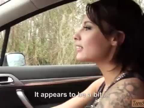 Tattooed latin slut Nikita Belucci gets fucked in the car