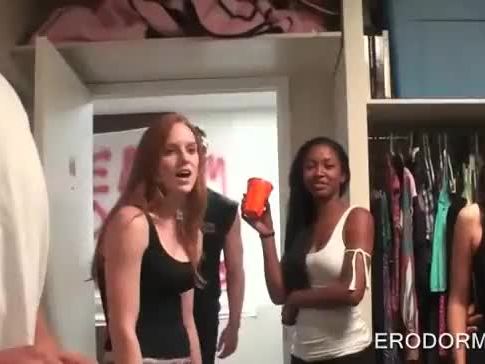 Teens fucking in dorm room college gangbang