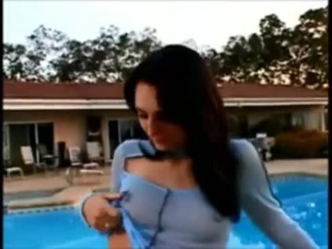 Poolside Masturbation With her Sextoy