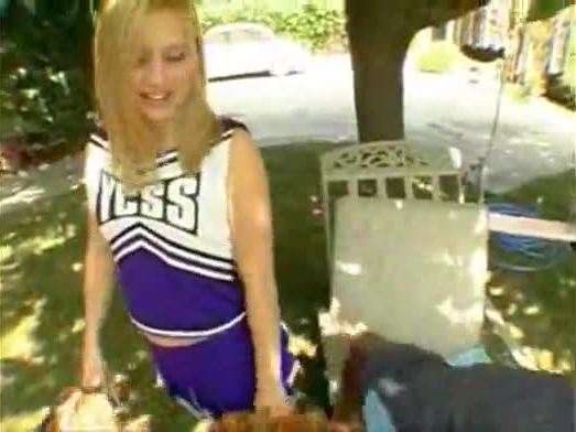 Big Butt Blonde Cheerleader