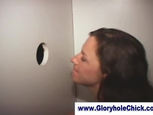 Amateur gloryhole bj and fucking