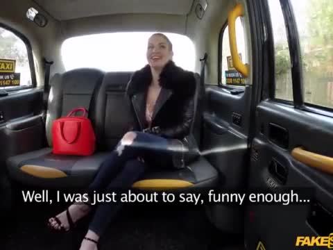 Hot babe Georgie Lyall super hot sex in the taxi