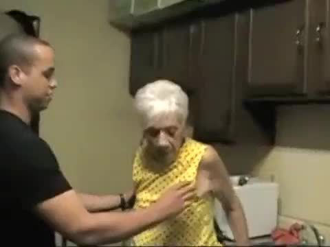 GRANNY IN KITCHEN