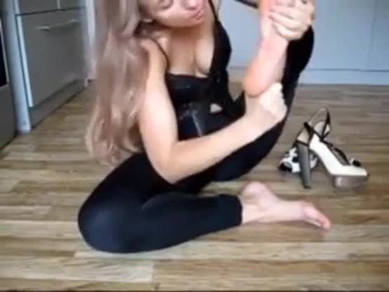 Russian smells feet and shoes after a night of clubbing