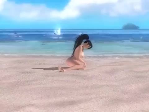 3d naked huge tits computer game beach fuck