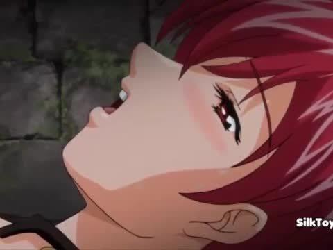 Anime red Hair Get Big Dick Dildo Hardsex