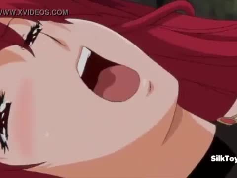 Anime red Hair Get Big Dick Dildo Hardsex