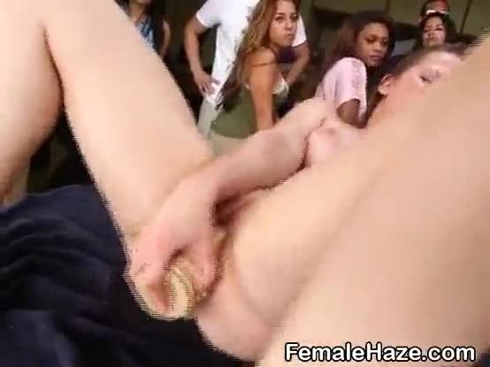 College Girls Hardcore Dildo Fucking During Soroirty Hazing Party