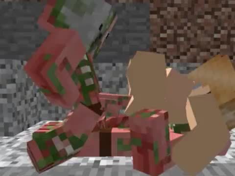 Minecraft porno zombie pig group