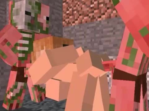 Minecraft porno zombie pig group